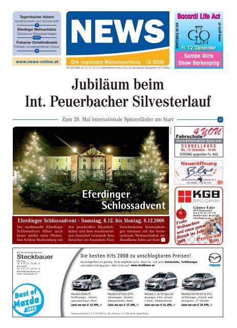 Jubiläum beim Int. Peuerbacher Silvesterlauf - NEWS-ONLINE.at