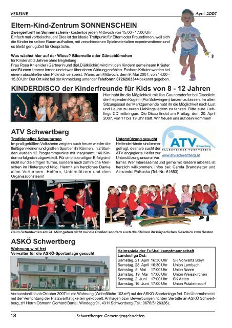 Gemeindezeitung Nr. 33 im April 2007 - Schwertberg