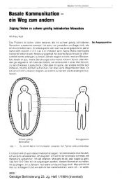 Basale Kommunikation - ein Weg zum andern - Winfried Mall