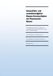 Gesundheits- und umweltverträgliche Massen-Kommunikation mit