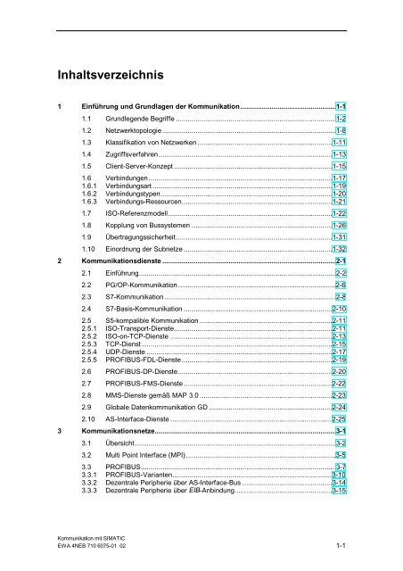 SIMATIC Kommunikation mit SIMATIC - H