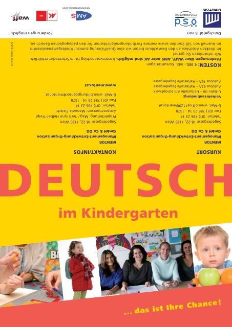 DEUTSCH im Kindergarten - Mentor