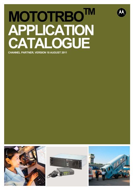 MOTOTRBO Application Partner Catalogue - Motorola