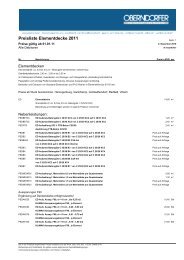 Preisliste VSD-Hohldiele 2011 - Oberndorfer