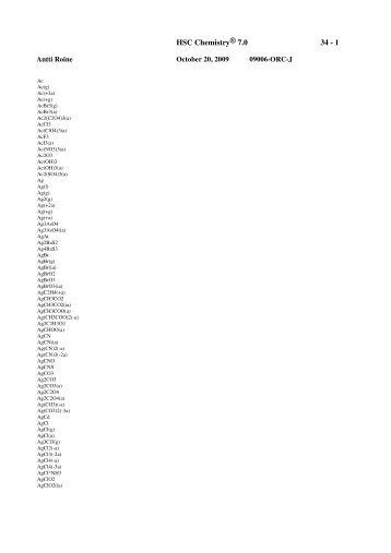 34 Species.wps - HSC Chemistry