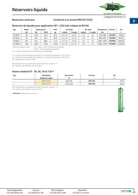 Evaporateurs plafonniers - Refritec