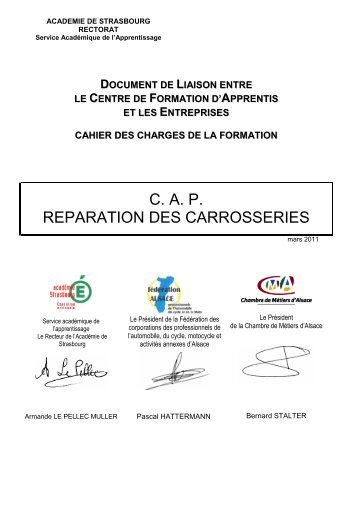 CAP Réparation de carrosseries.pdf - Académie de Strasbourg