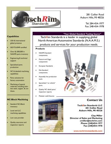 TechRim - Come to Tech Rim Standards for all your manufacturing ...