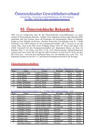 93 Österreichische Rekorde
