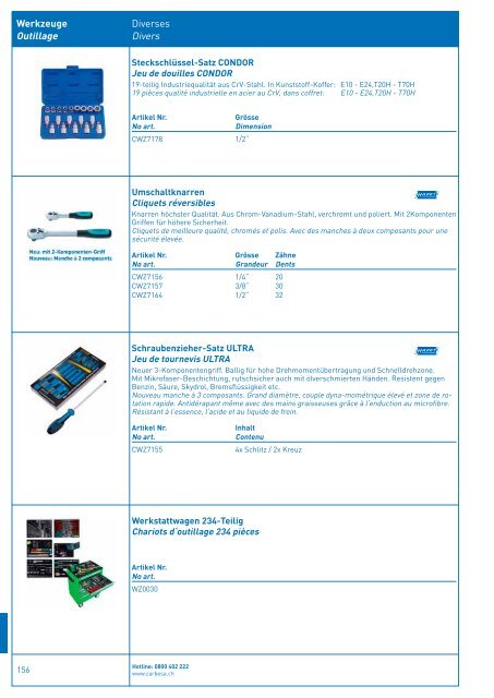 Produktkatalog Catalogue de produit - Carrosserie