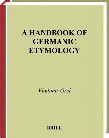 A HANDBOOK OF GERMANIC ETYMOLOGY - Turuz.info