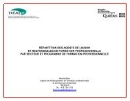 Liste des agents de liaison - TRÉAQFP