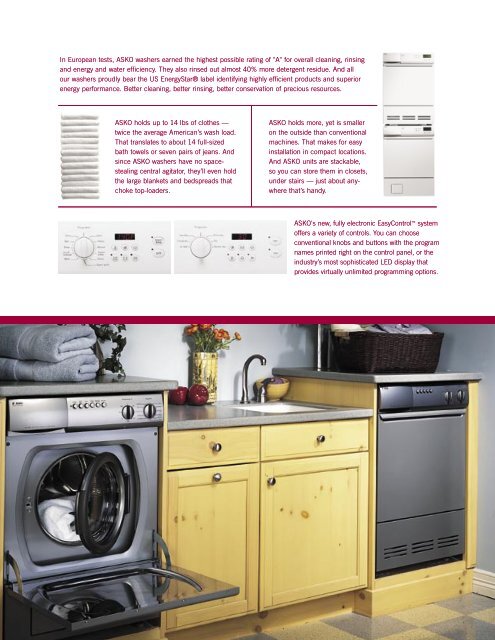 Download the ASKO Clean Living Brochure (pdf) - Epicurious