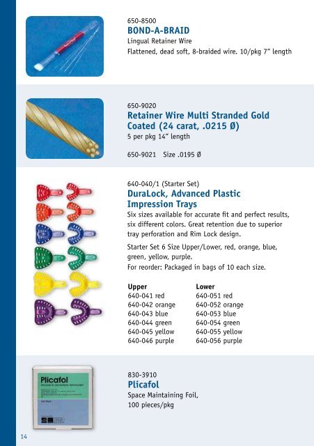 Orthodontic Products