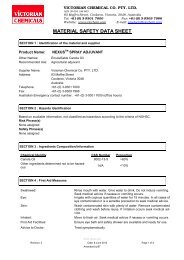 msds Nexus - Victorian Chemicals