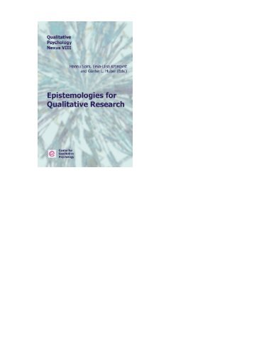 Epistemologies for qualitative research - qualitativepsychology.com
