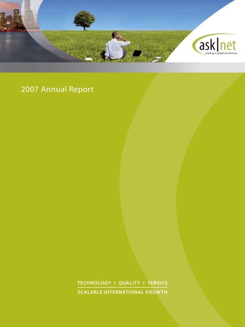 asknet Annual Report 2007 (PDF)