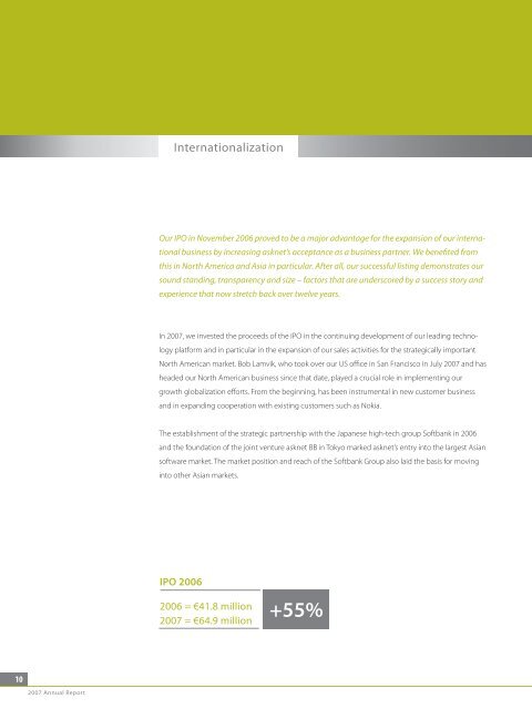 asknet Annual Report 2007 (PDF)