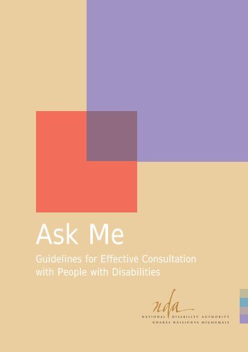 'Ask Me' Guidelines for Effective - The National Disability Authority