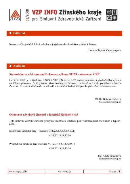 info 11-08 - VZP ČR