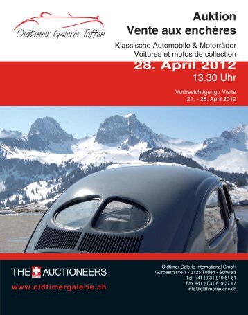 Auktion Vente Aux Enchères - Oldtimer Galerie International GmbH