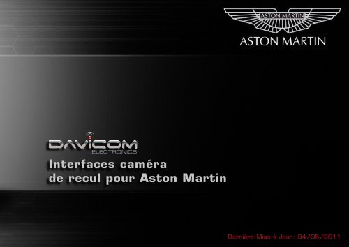 Interfaces caméra de recul pour Aston Martin - Davicom Electronics