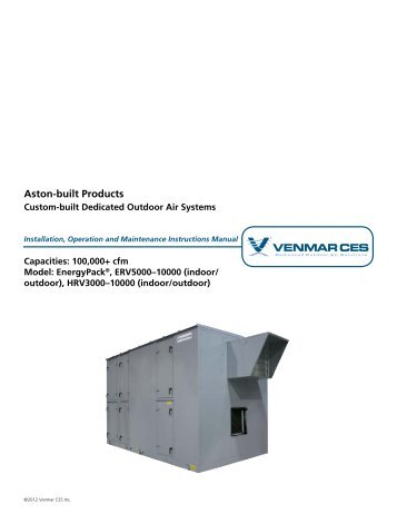 Aston-built Products - Venmar CES Inc.