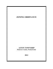 zoning ordinance - Aston Township