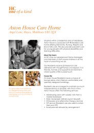 Aston House Care Home Angel Lane, Hayes, Middlesex ... - HC One