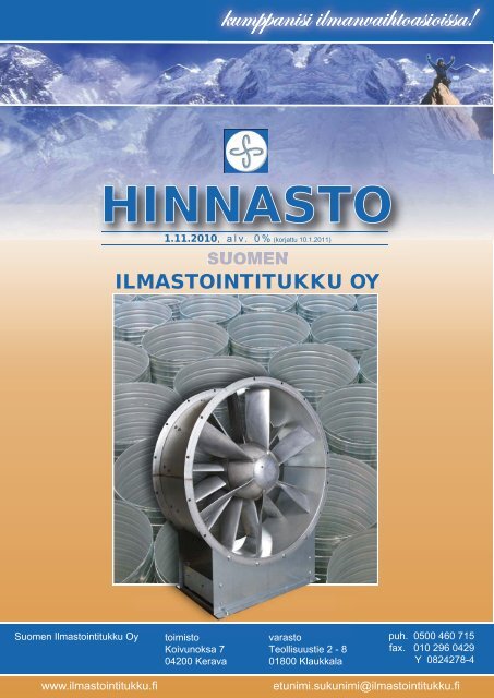 HINNAS ASTO - Suomen Ilmastointitukku Oy