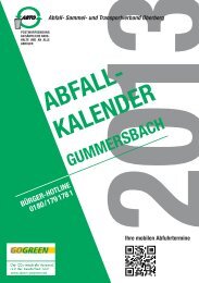 2013 abfall- kalender gummersbach - ASTO