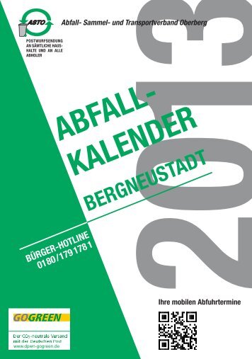 2013 abfall- kalender bergneustadt - ASTO