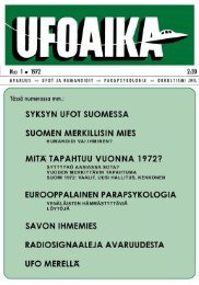 SYKSYN UFOT SUOMESSA SUOMEN MERKILLISIN MIES ... - Ultra