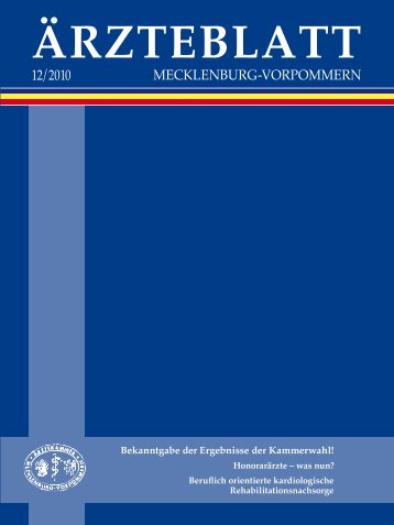 Ärzteblatt Dezember 2010 - Ärztekammer Mecklenburg-Vorpommern