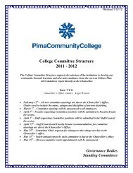 mmittee 1 - Pima Community College