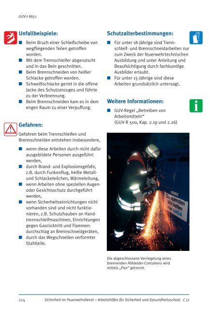 GUV-Information GUV-I 8651 "Sicherheit im Feuerwehrdienst ...