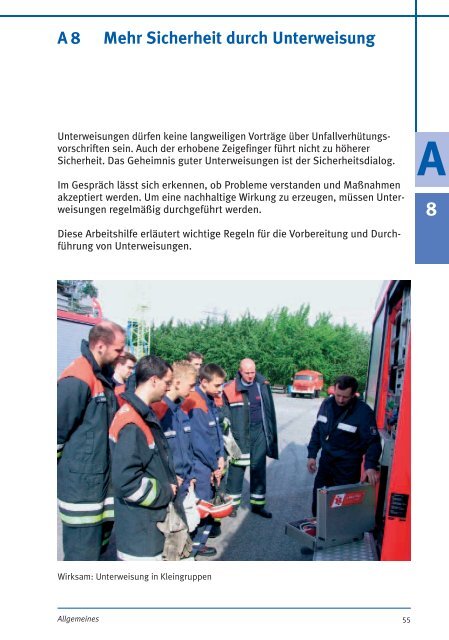 GUV-Information GUV-I 8651 "Sicherheit im Feuerwehrdienst ...