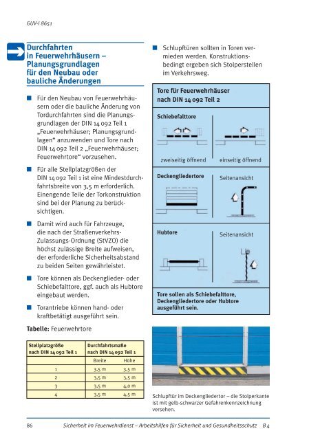 GUV-Information GUV-I 8651 "Sicherheit im Feuerwehrdienst ...