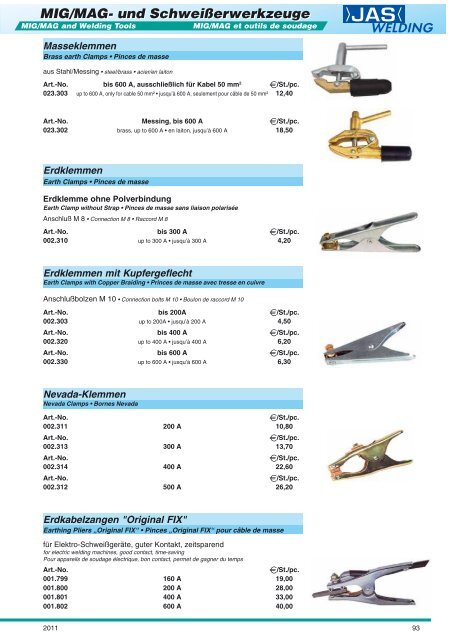 Ersatzteile - JAS-WELDING