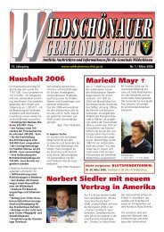 Gemeindezeitung März 2006 (0 bytes) - Gemeinde Wildschönau