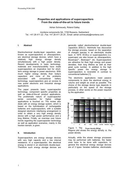 Properties and applications of supercapacitors From ... - Garmanage