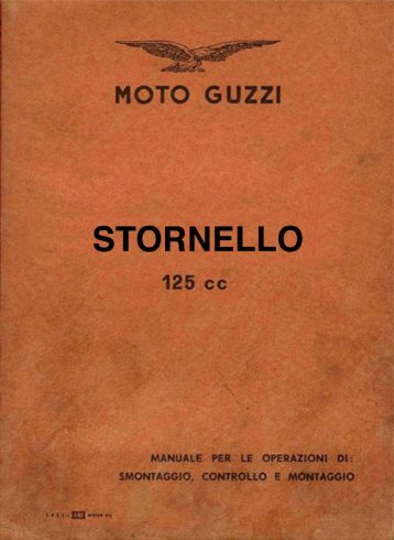 Stornello 125 Sport - Manuel d'Atelier