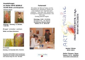 Ausstellungen im Atelier Arte Mobile