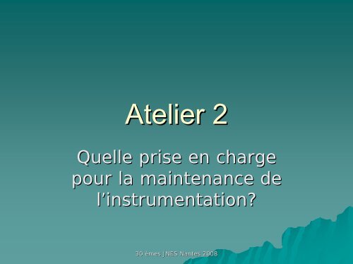 Atelier 2