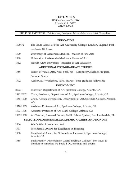 Classification Essay Thesis Statement How To Write A Proposal Essay also High School Persuasive Essay Topics Lev T Mills Spelman College Home Conscience Essay