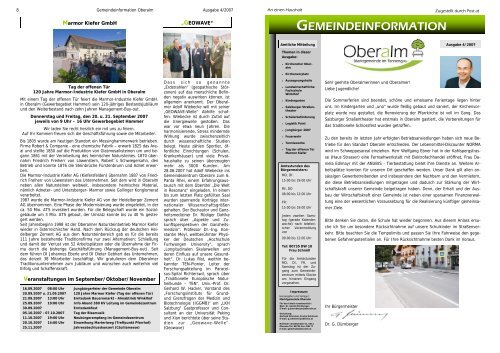 Gemeindeinformation 4/2007 Teil 1 - Marktgemeinde Oberalm