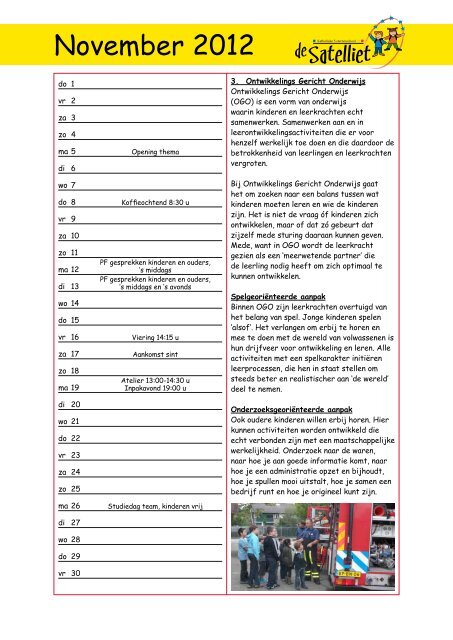 KALENDER - KBS De Satelliet Dordrecht