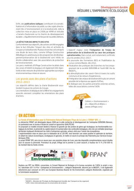 Rapport Développement durable 2011 - Eiffage Energie