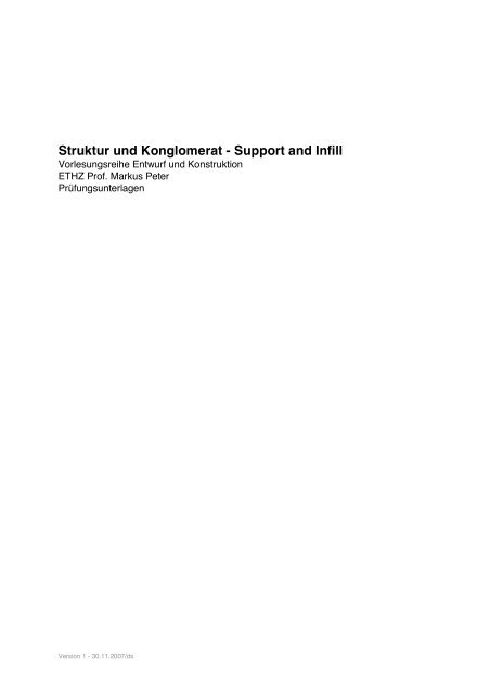 Struktur und Konglomerat - Support and Infill