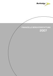 Konsolidierte Bilanz - Burkhalter Holding AG